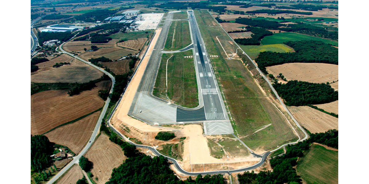 Obras aeropuerto de Girona-Arno