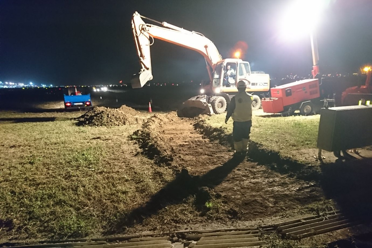 trabajos nocturnos-obras aeropuerto Málaga-Costa del Sol-Arnó