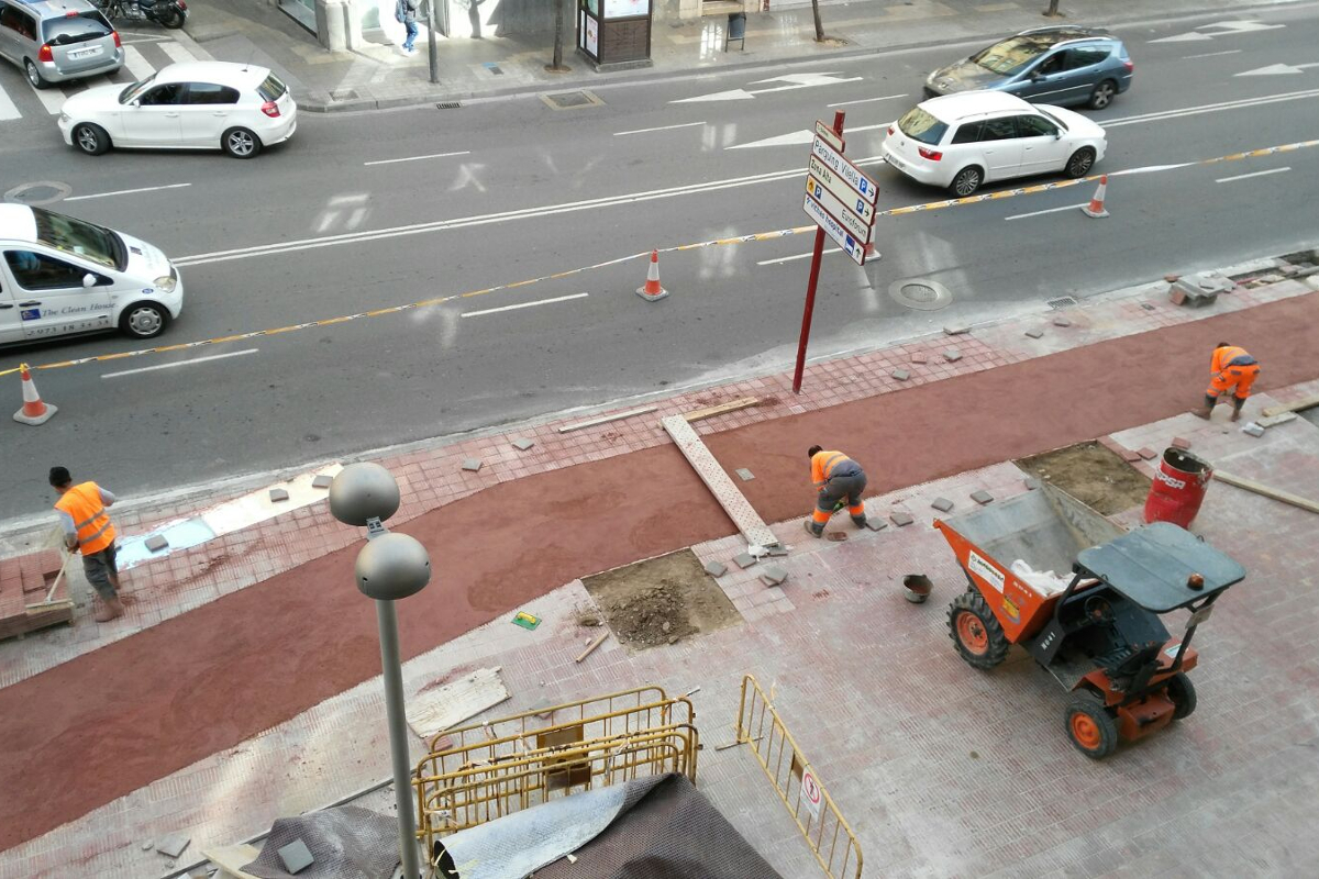 Carril bici lleida. Arnó